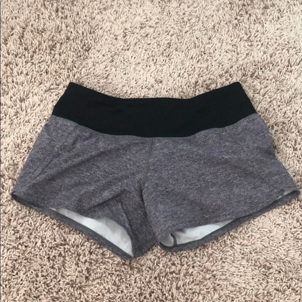 lululemon speed up shorts, size - 4